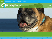 Tablet Screenshot of holidayboardingkennels.com